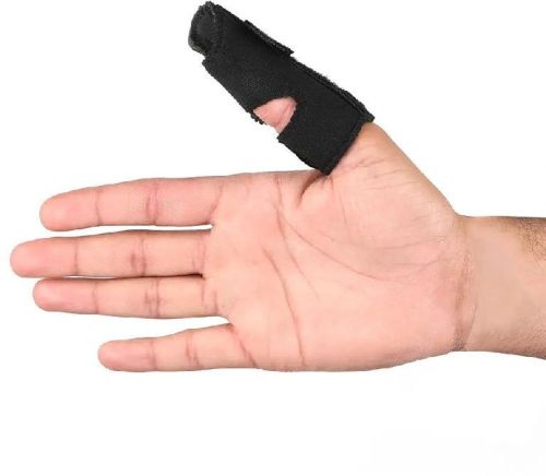 68% Nylon Full Finger Splint, Color : Black