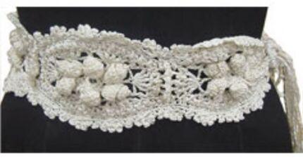 Crochet Belt, Color : Ivory