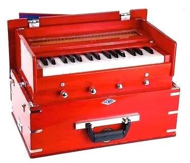 Wooden Harmonium, Color : Red