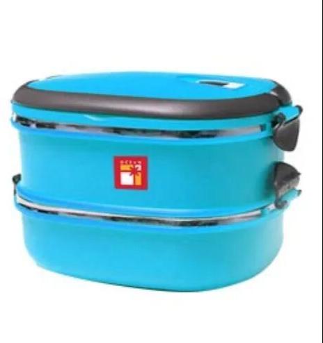 Plastic Lunch Box, Color : Blue