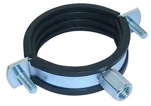 Galvanized SHEET Rubber Split Clamps, Color : BLACK