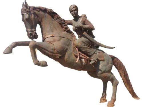 Rani Lakshmi Bai Statue, Color : Brown