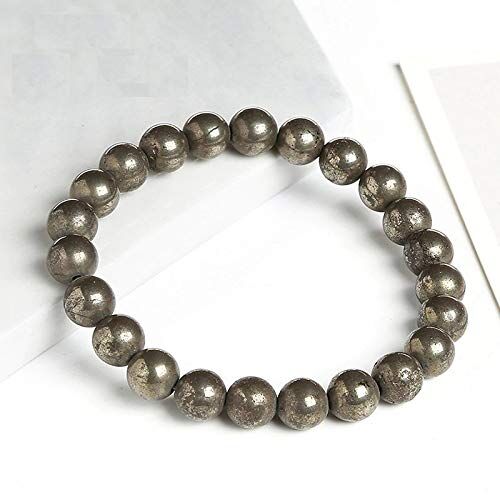 Golden Pyrite Bracelet, Size : 8mm