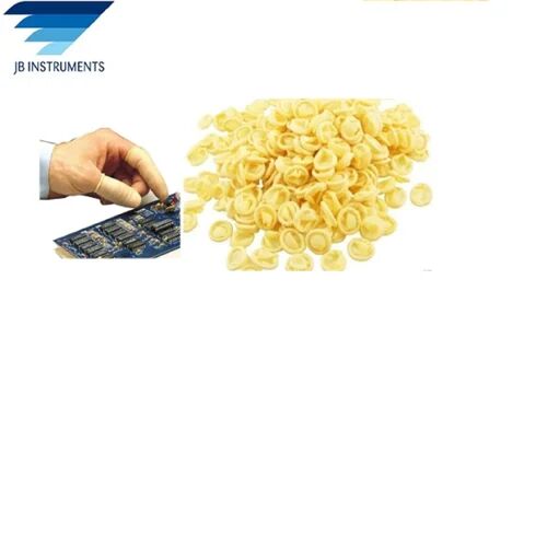 Latex ESD Finger Coats, Color : Yellow