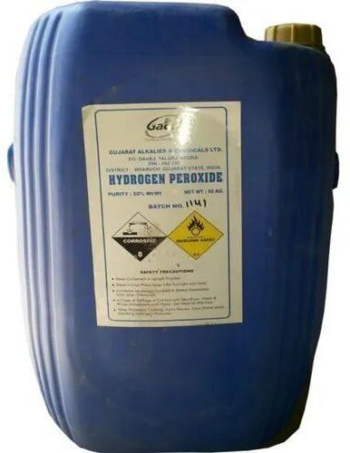Hydrogen Peroxide, For Bleaching Agent, Purity : 50%