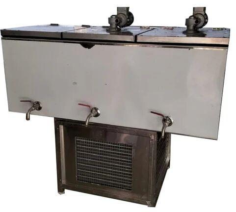 Silver Stainless Steel Milk Freezer