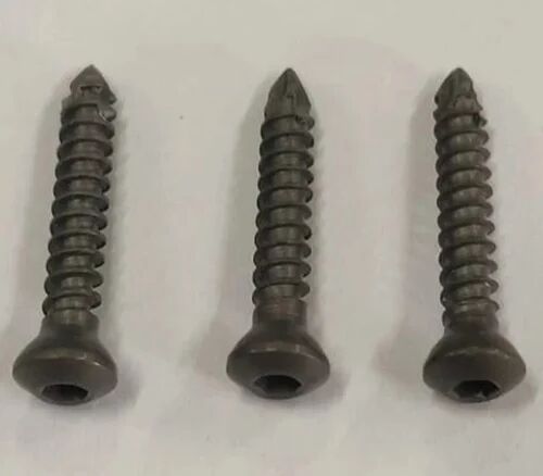 Titanium Cortical Screws, Color : Black