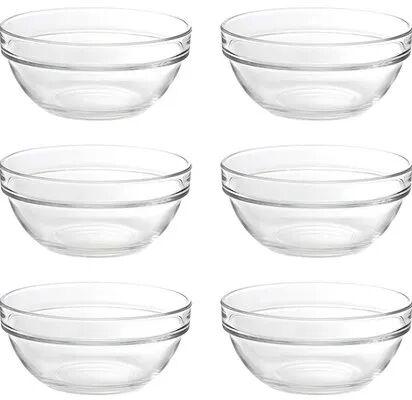 Glass Ocean Stack Bowl Set, Size : 15.24 Cm