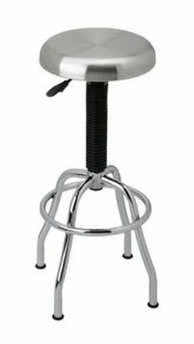 Silver Laboratory Stool