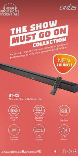 Artis Soundbar, Color : Black