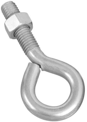 Mild Steel Eye Bolts, Color : Silver