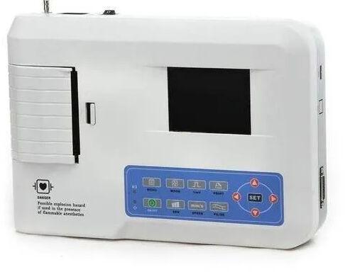 Automatic Three Channel ECG Machine, For Clinical, Voltage : 220 V