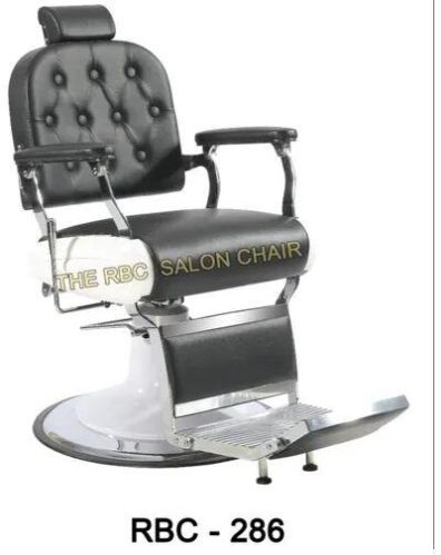 Rbc Genuine Leather Heavy Duty Salon Chair, For Professional, Color : Black