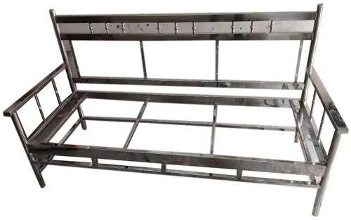 Stainless Steel Sofa Frame, Size : 5.5 X 2.5 Feet (LxW)