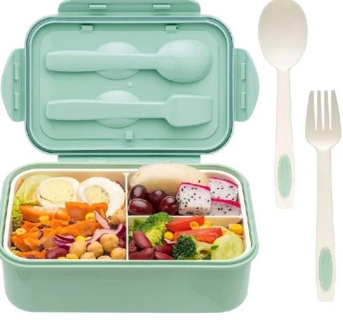 PP Bento Box, Color : Green