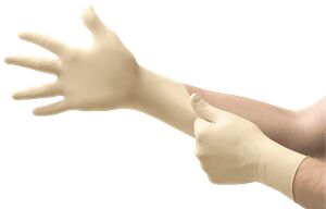 Dotted Latex Examination Gloves for Medical Use