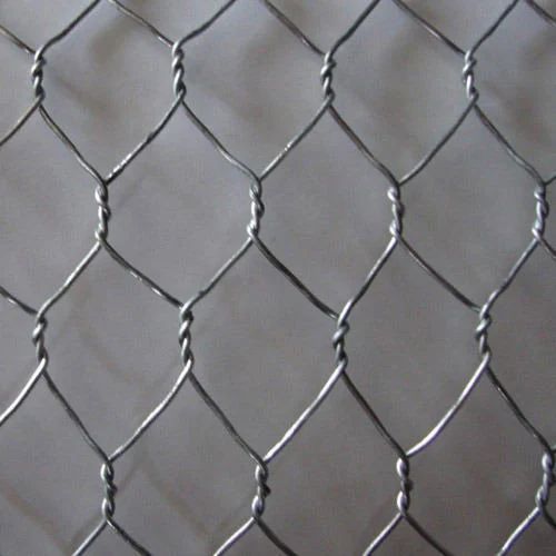 Grey Stainless Steel Hexagonal Wire Mesh, For Cages, Construction, Filter, Weave Style : Welded