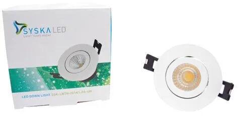 Round Ceramic Syska LED Downlight, Lighting Color : Cool Daylight