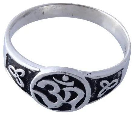 Om Silver Ring, Gender : Unisex