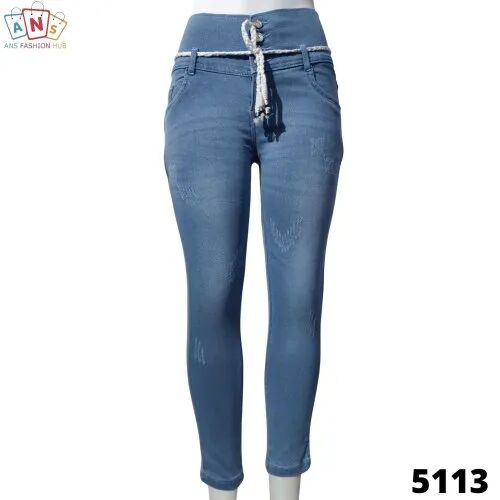 Ladies Faded Jeans