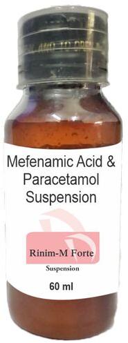 Mefenamic Acid And Paracetamol Suspension, Packaging Size : 60 ML