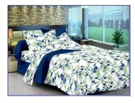 Printed Bed Sheet Fabric, For Home, Hotel, Etc