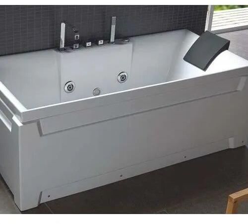 ABS Acrylic Massage Bathtub, Color : White