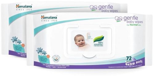 Plain Pure Cotton Himalaya Gentle Baby Wipes, Age Group : 0-3months, 1year, 2year, 3-5months, 5-7months