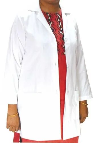 Full Sleeves Cotton Doctor Coat, For Hospital, Gender : Women