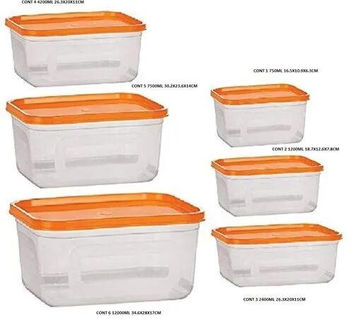 Rectangle Plastic Transparent Container