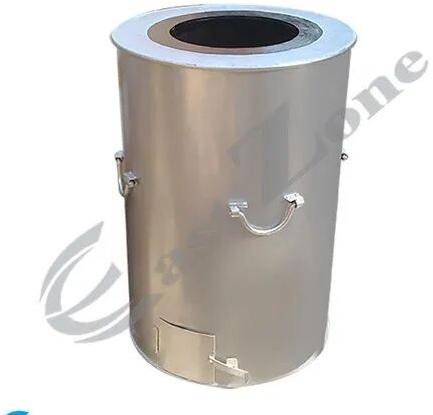 Round Stainless Steel SS Drum Tandoor, For Restaurant