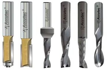 Solid Carbide Polished Router Bit Set