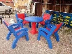 Fiber Outdoor Table Set, Color : Red