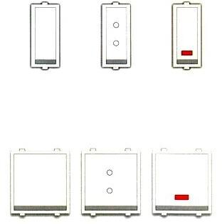 Polycarbonate Modular Switch, Color : White