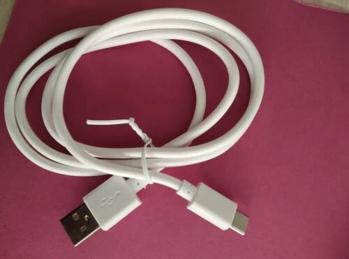 PVC USB C Cable, Color : Black White