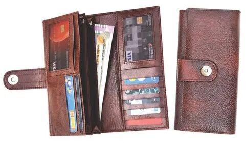 Plain Ladies Leather Wallet, Gender : Male