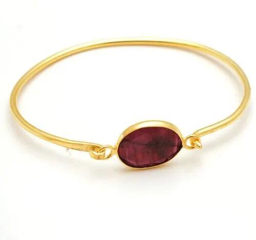 Brass Ruby Bangle, Size : Free Size