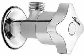 Stainless Steel Jade Mini Angle Valve, For Bathroom Fitting, Color : Silver