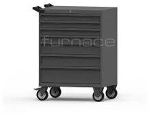 Furnace Black Mild Steel CNC Tool Trolley, For Industrial