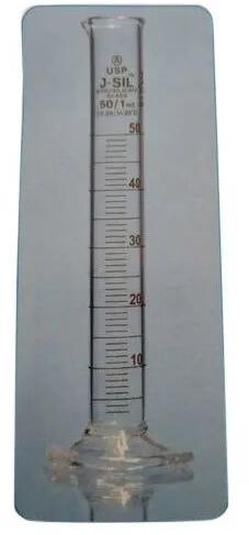 J-SIL Borosilicate Measuring Cylinder, For Chemical Laboratory, Shape : Cylindrical