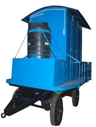 Mobile Toilet Van, Color : Blue