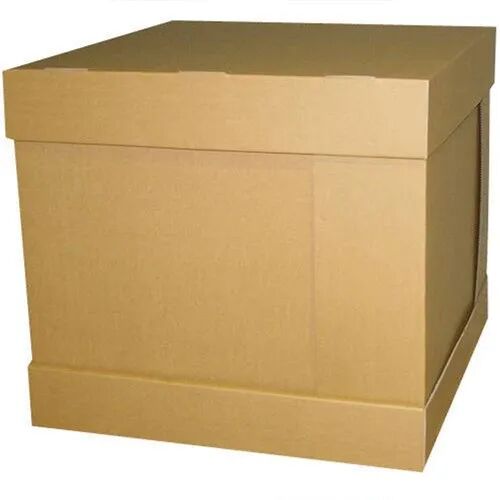 Plain 9 Ply Corrugated Box, Color : Brown