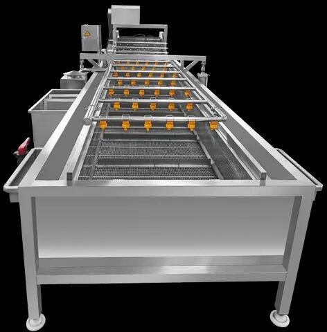 Stainless Steel 680kg Vegetable Cleaning Machine, Capacity : 1000 Kg/HR