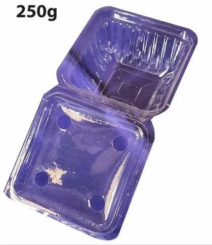 250g Double Layered Strawberry Plastic Punnet, For Fruit Packaging