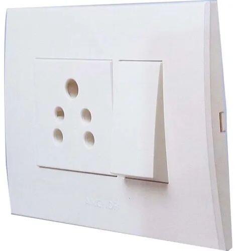 Polycarbonate Anchor Modular Switches, Color : White