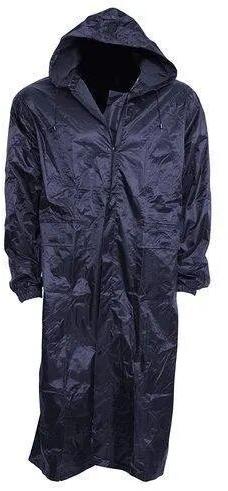 Plain Polyester Long Raincoat, Size : Free Size