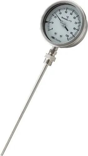 Stainless Steel Baumer Temperature Gauges, For Industrial, Dial Size : 4 To 6 Inch