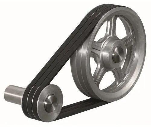 Silver Cast Iron V Belt Pulley