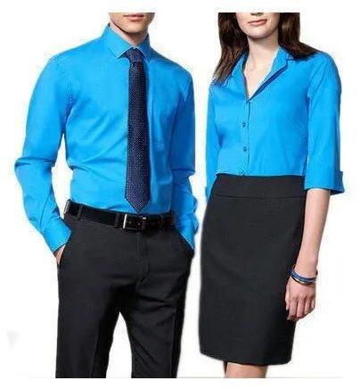 Plain Cotton Staff Uniform, Size : XL, XXL 