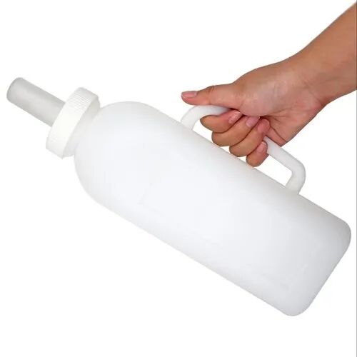 Plastic Calf Feeding Bottle, Color : White